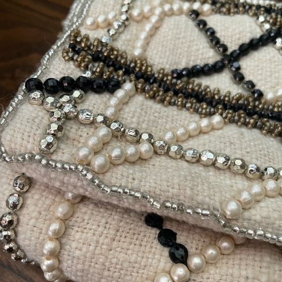 Zara Women’s Ivory beaded Crossbody Bag -Good condition - Picture 6 of 10